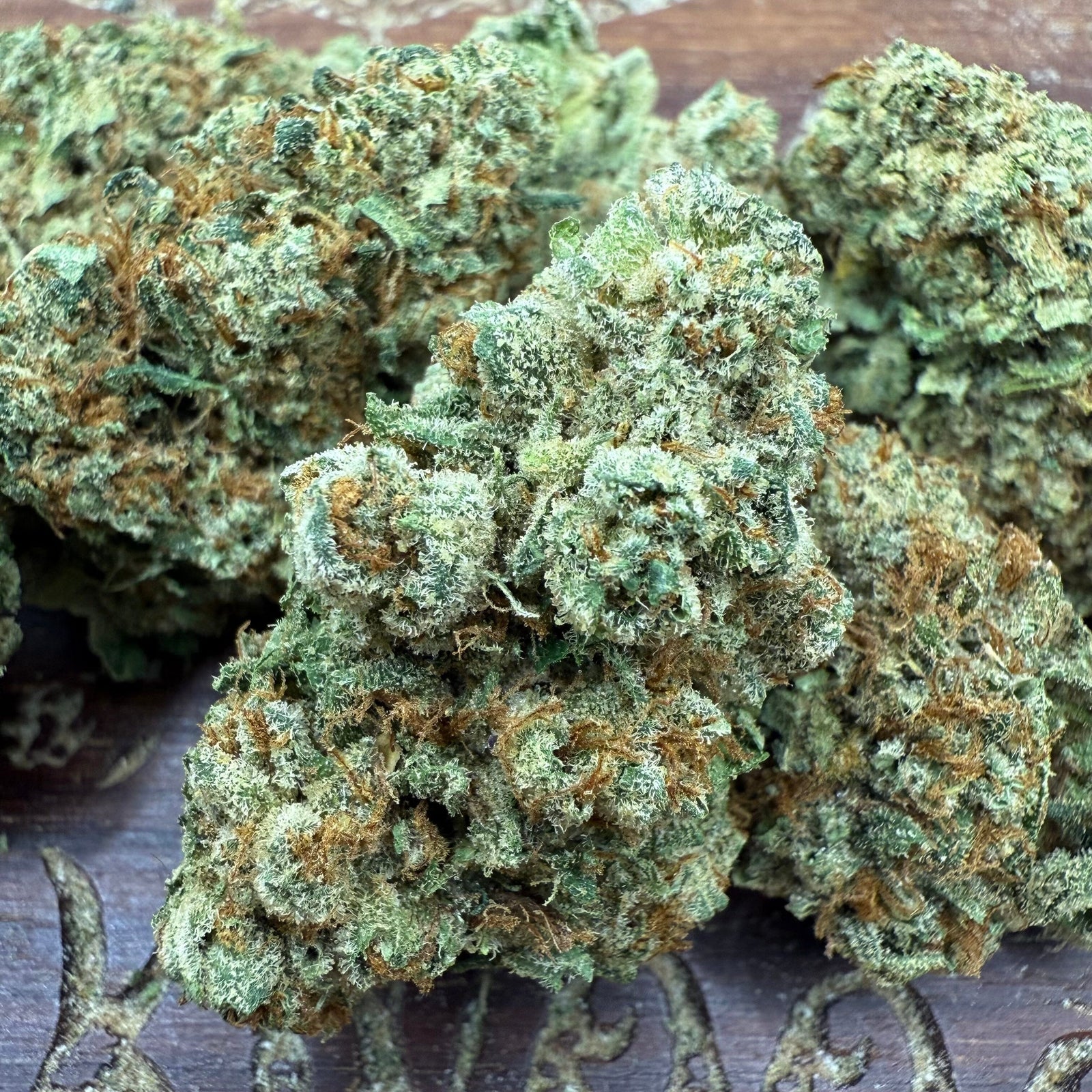HCA flower cannabis buds showing trichomes, illustrating what THCA flower is and how it differs from THC-rich cannabis.