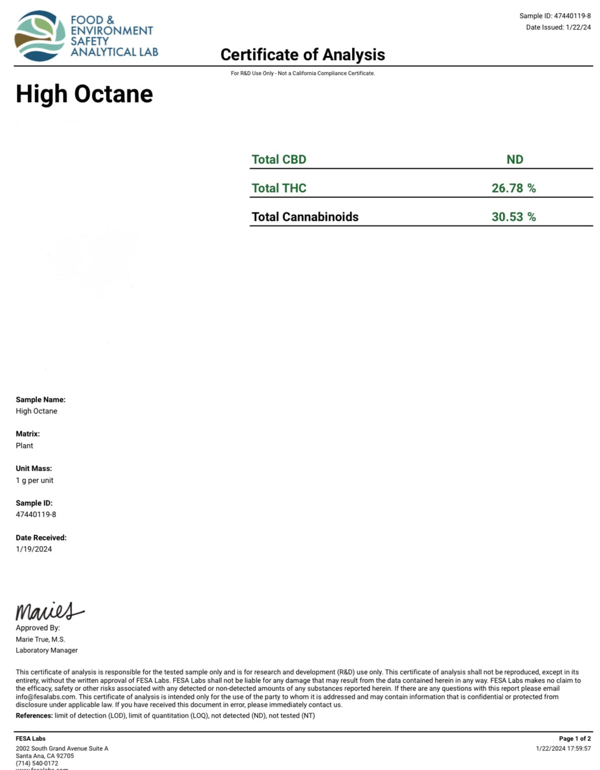 High Octane - THCA Flower - BackWoodz 