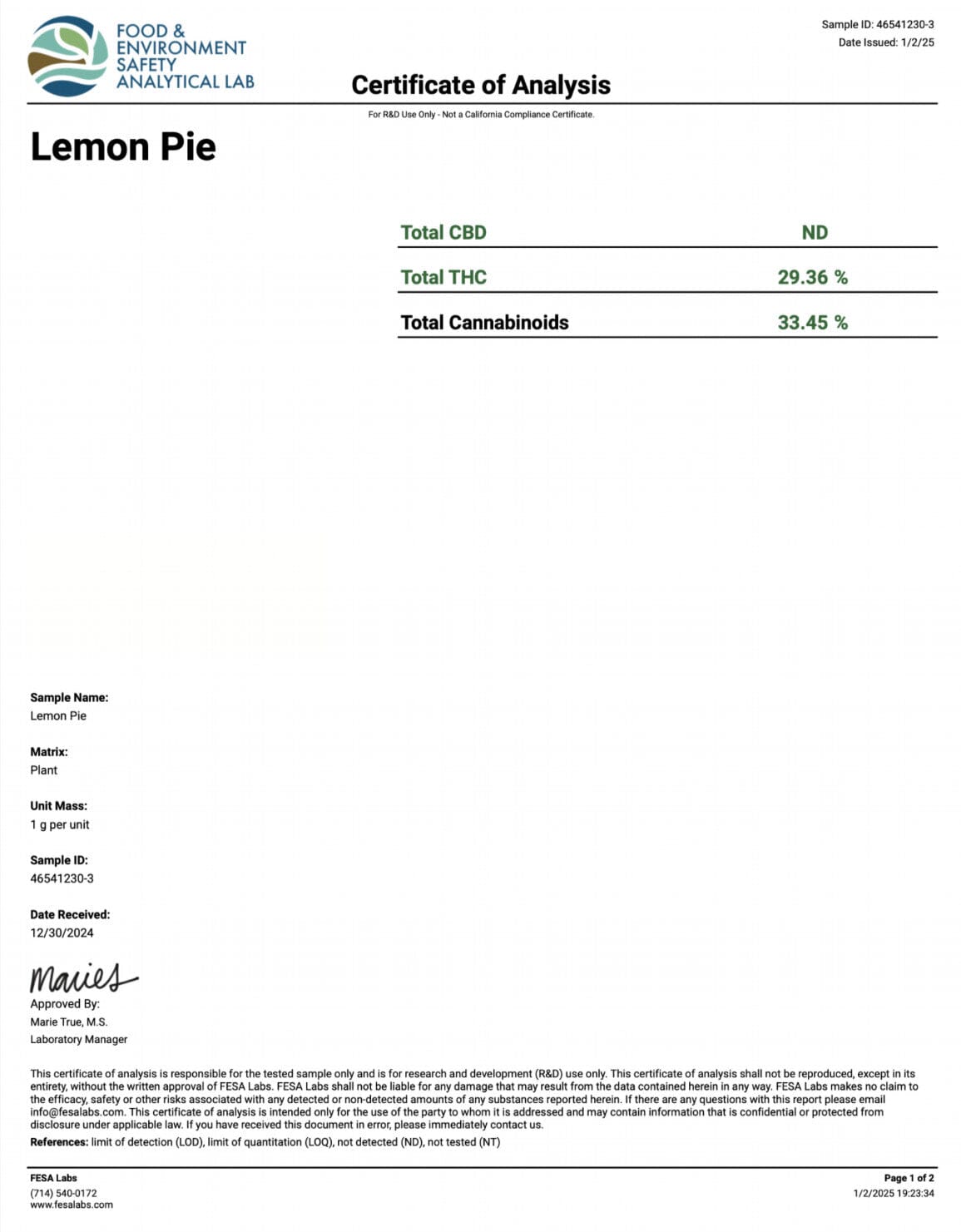 Lemon Pie - THCA Flower - BacKWoodz 