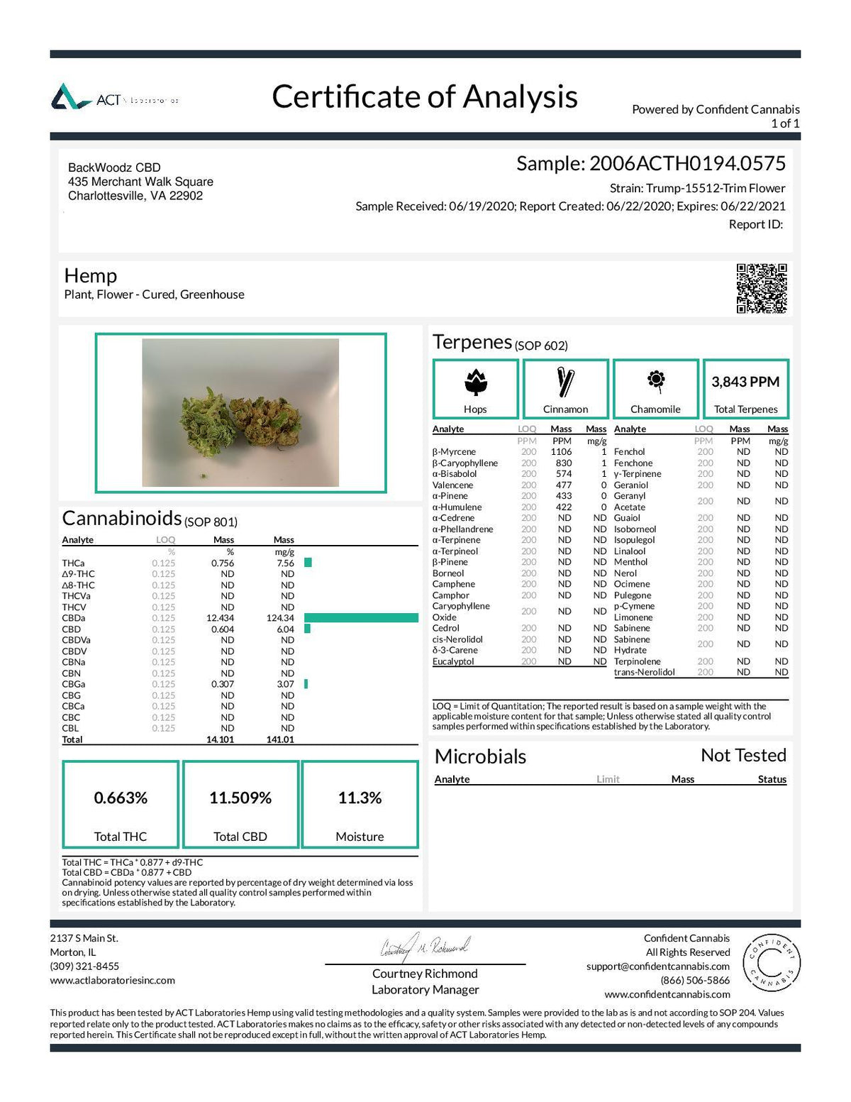 T1 - Trump Greenhouse CBD Flower - BackWoodz CBD